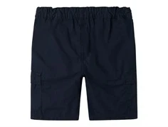 Mørkeblå cargoshorts fra Name It 13238087 dark sapphire bagfra